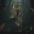 TITAN Women's High-Waist Leggings — Forest Spirit enchanting emerald and gold design