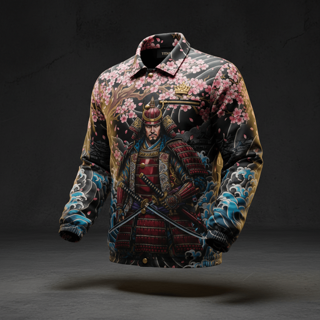 TITAN Men's Coach Jacket - Samurai General Crown Edition Design