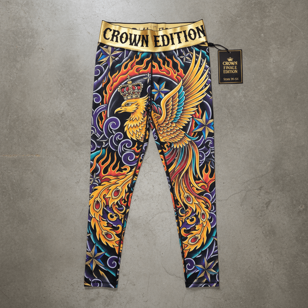 TITAN Plus Women's Golden Phoenix Crown Leggings — Inclusive Crown Finale