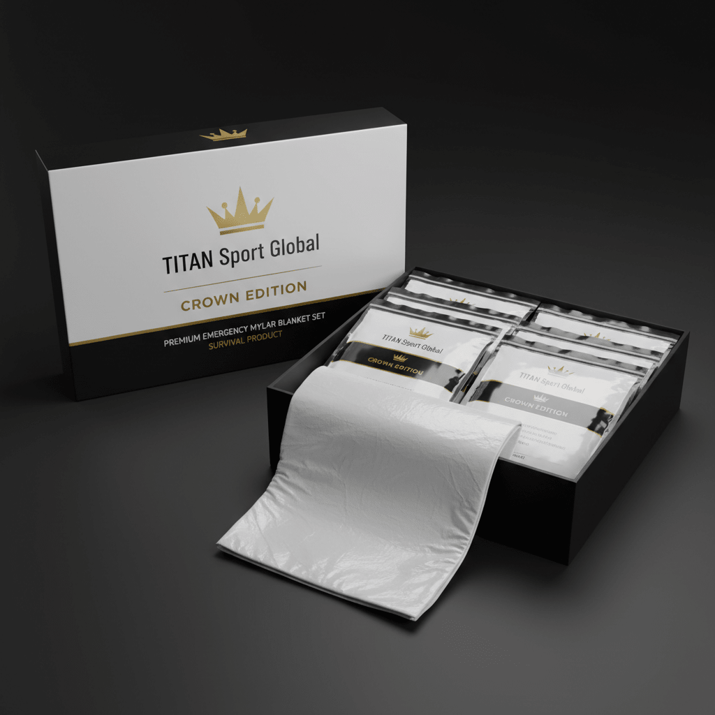 TITAN Off-Grid Emergency Mylar Blanket Set — Arctic Crown SWAG