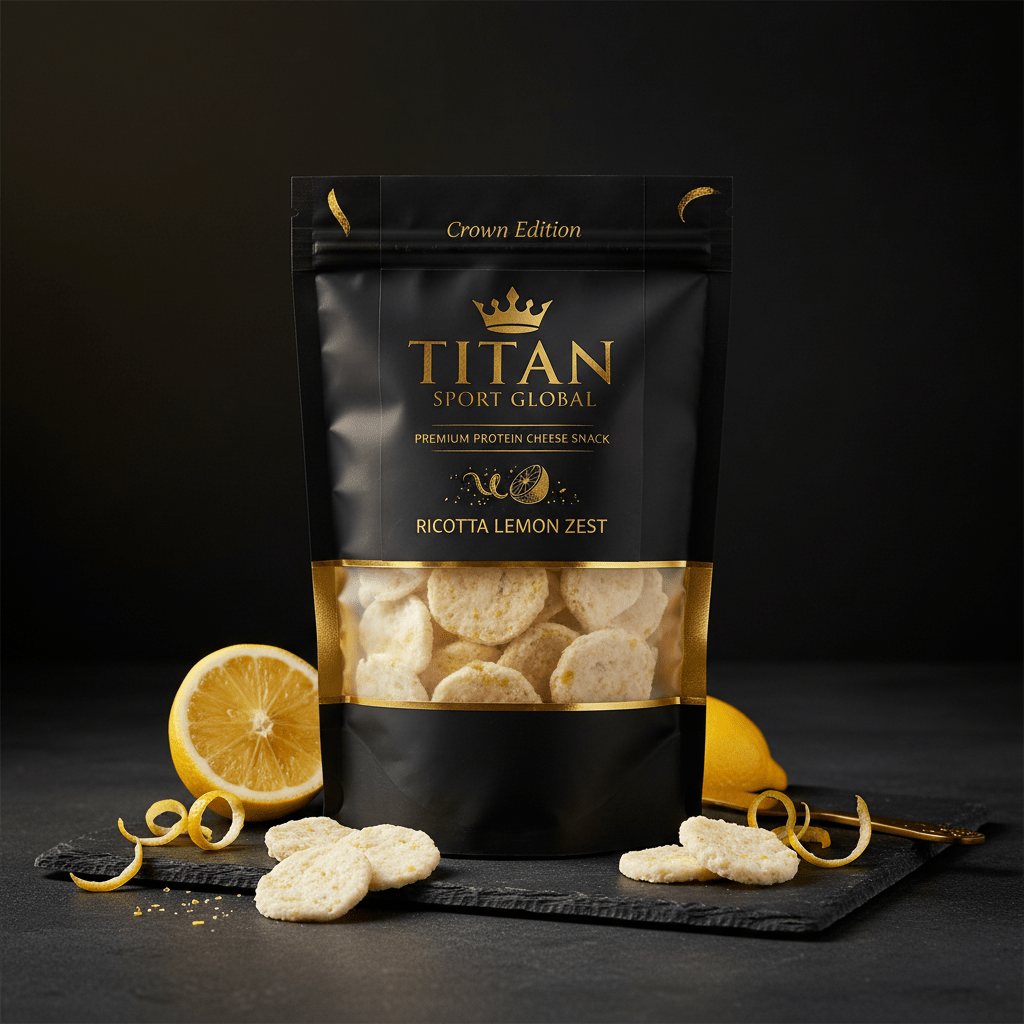 Crown High-Protein Ricotta & Lemon Zest Cheese Crisps