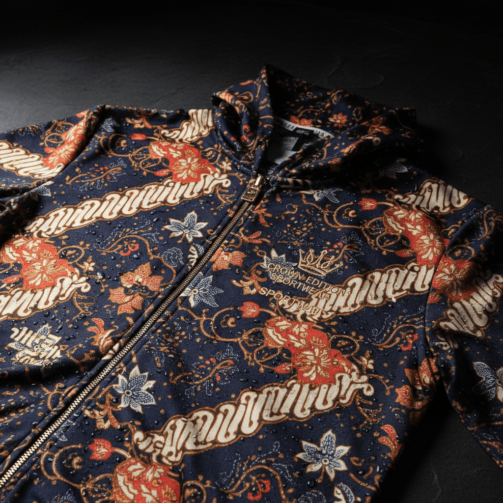 TITAN Javanese Batik Zip-Up Hoodie — Parang Edition