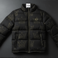 TITAN Men's Midnight Black Crown Puffer Jacket — King SWAG Edition