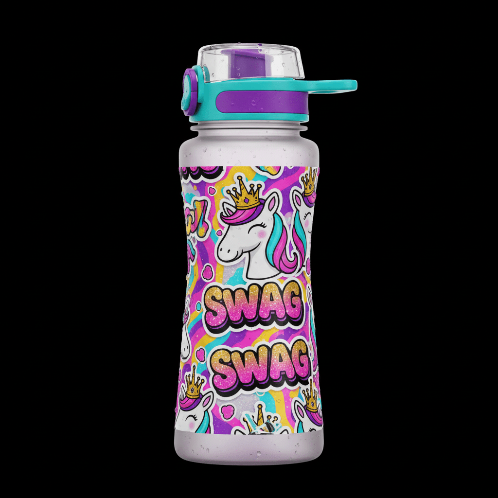 TITAN Kids Water Bottle Unicorn Crown Edition