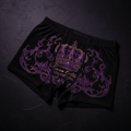 TITAN Women's Cozy Boxer Shorts Crown Edition Deep Purple Rose Gold