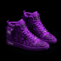 TITAN Luxury Sneaker — Butterfly Tattoo Bright Purple Crown Edition