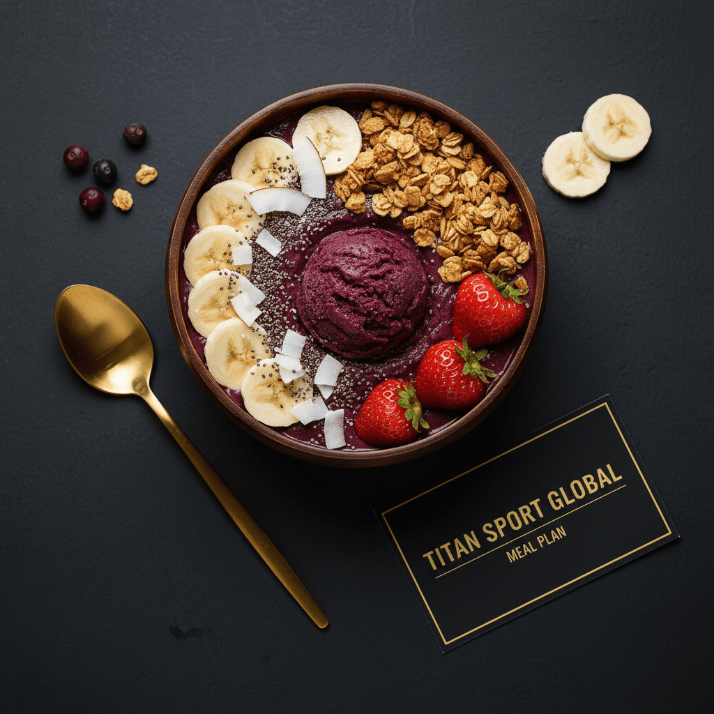 TITAN Brazilian Vegan Açaí Protein Breakfast Bowl - High-Protein Meal Plan