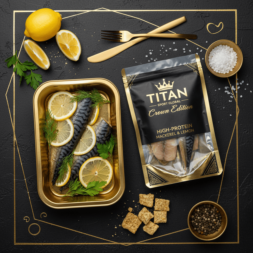 TITAN High-Protein Smoked Mackerel & Lemon Snack Pack