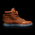 TITAN Streetwear Sneaker — Compass Tattoo Burnt Orange Crown Edition