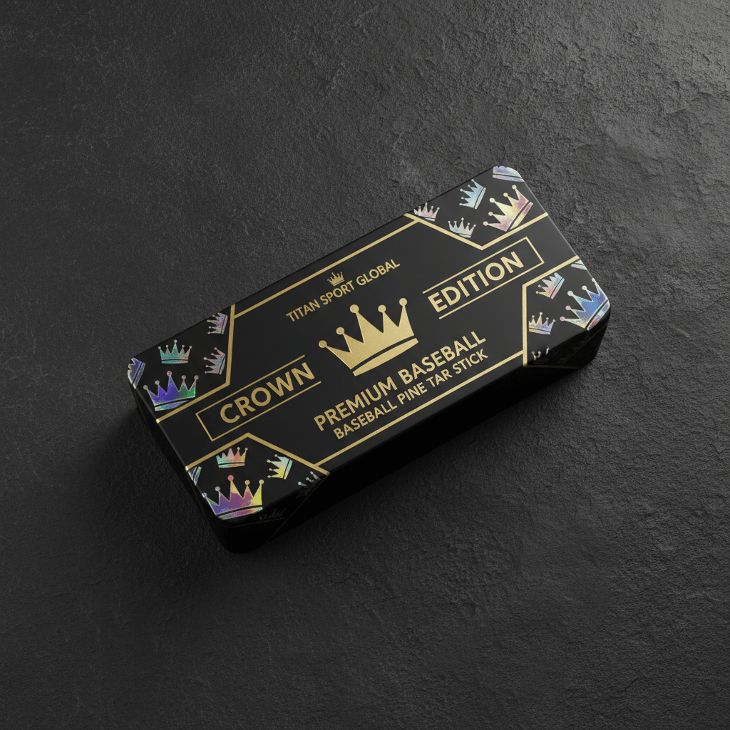 TITAN Crown Edition Baseball Pine Tar Stick Matte Black Gold