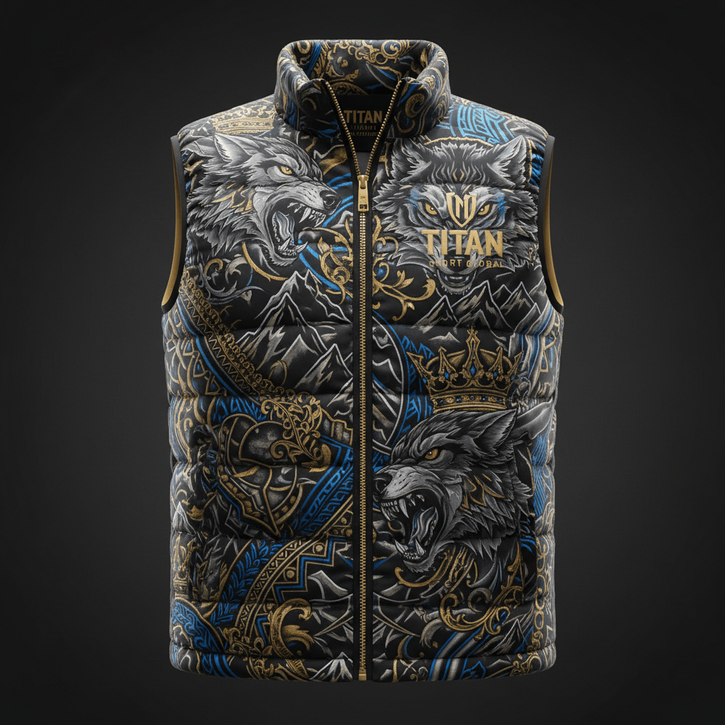 TITAN Crown Edition Men's Wolf Pack Athletic Puffer Vest