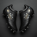 TITAN Crown Edition Rugby Boots Matte Black Gold
