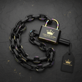 TITAN Crown Edition Cycling Bike Lock Matte Black Gold