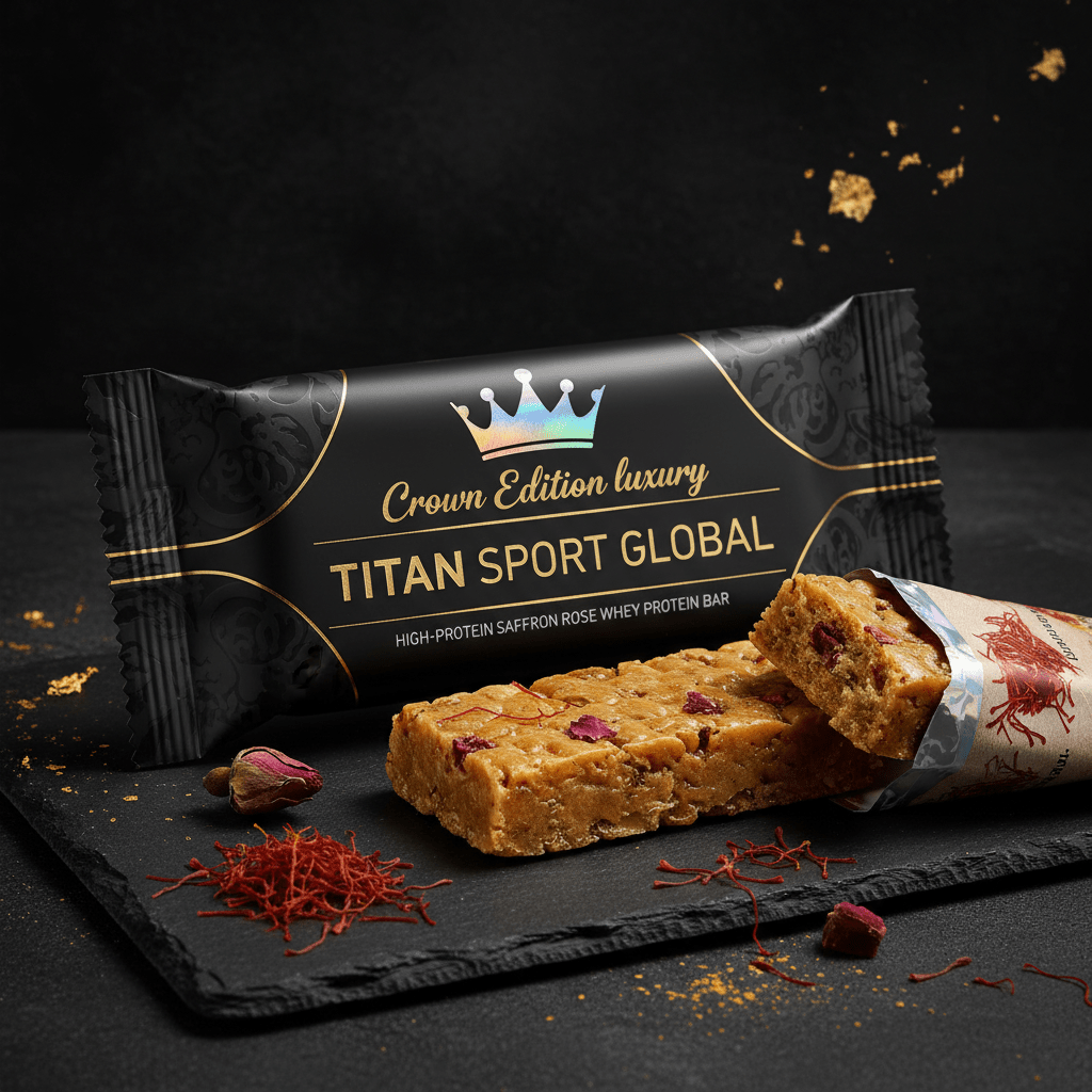 Crown Edition Persian Saffron Rose Protein Bar — TITAN SPORT GLOBAL