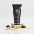 TITAN Crown Edition Charcoal Mint Natural Toothpaste — matte black tube