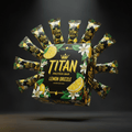 TITAN Protein Bar Lemon Drizzle - Crown Edition tattoo-style artwork