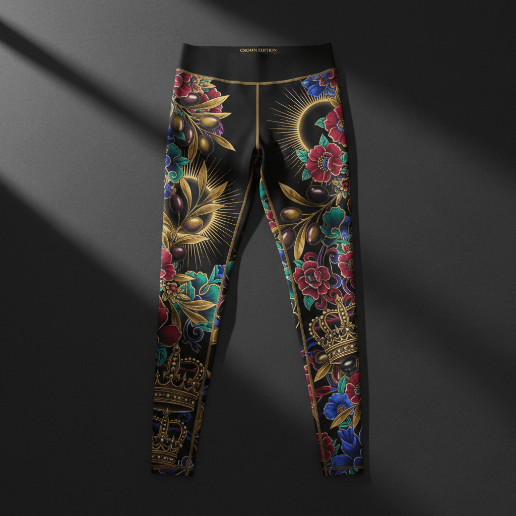 Favored Women's Leggings — TITAN Crown Edition tattoo artwork