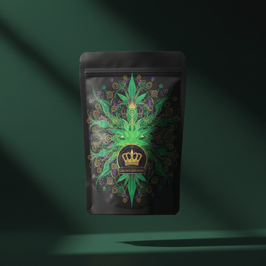 TITAN Hemp Protein Powder Natural — mandala botanical Crown Edition design
