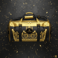 TITAN Cyber Gold Crown Luxury Gym Duffle Bag