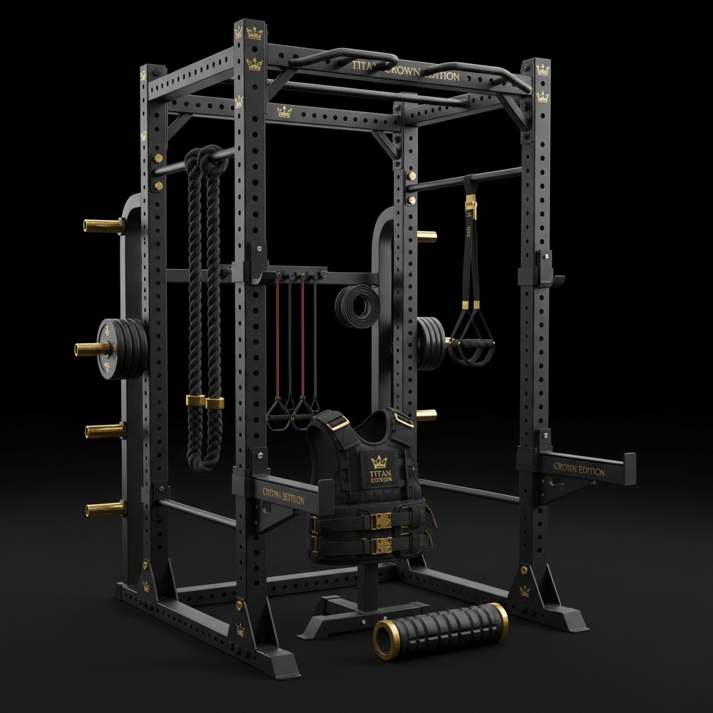TITAN All-In-One Firefighter's Functional Strength Home Gym Kit — Crown Edition