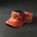 TITAN Phoenix Crown Athletic Visor flat lay