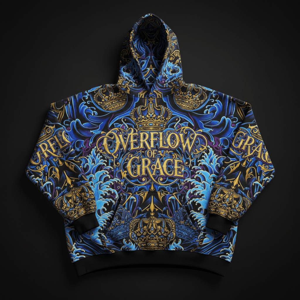 Women's Hoodie — Overflow Of Grace — Crown Edition