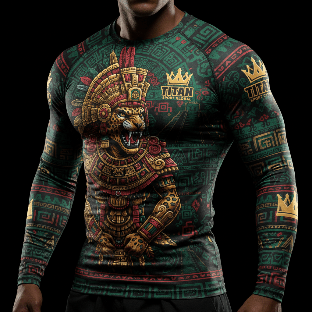 TITAN Mayan Jaguar Warrior Long Sleeve Crown Edition