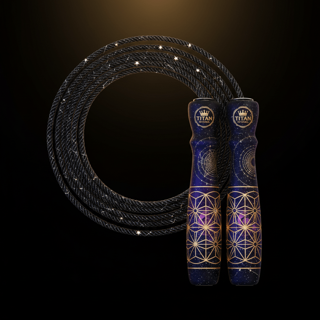 TITAN Pro Jump Rope — Sacred Geometry Cosmic Design