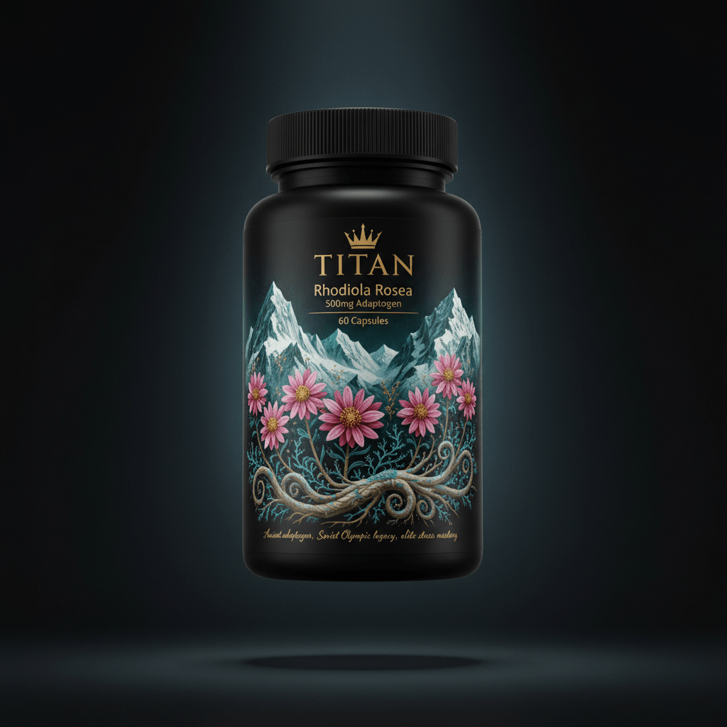 TITAN Rhodiola Rosea 500mg Adaptogen for Energy and Endurance 60 Capsules