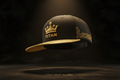 TITAN Sport Snapback Hat — Black & Gold Crown Filigree Design