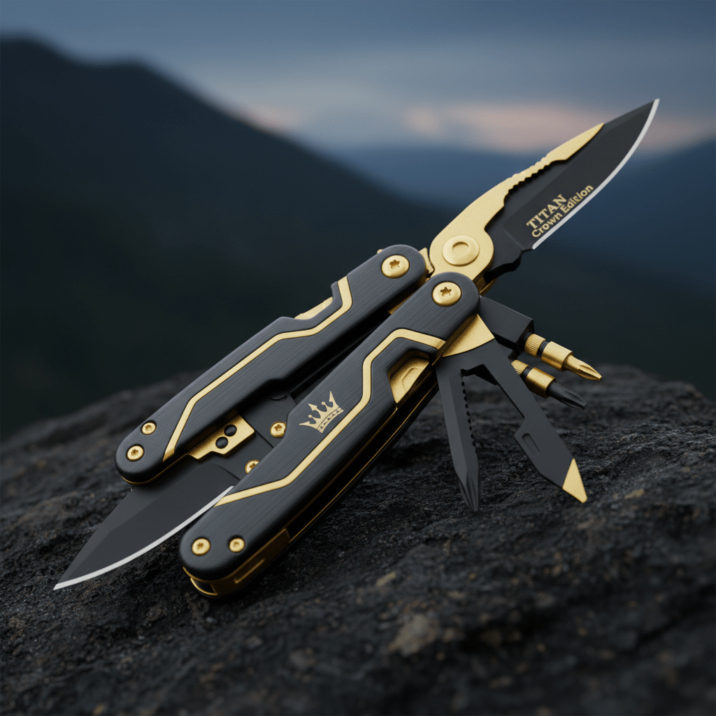 TITAN CommandTool 21-in-1 Survival Multi-Tool — Crown Edition