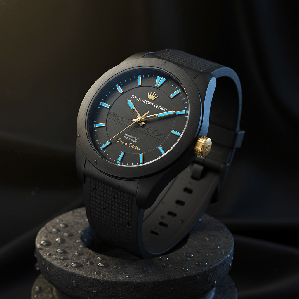 TITAN Crown Surf Watch Tide & Session Tracker
