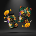 TITAN Chia Pudding Kit Mango Coconut — Crown Edition bold tattoo-style artwork