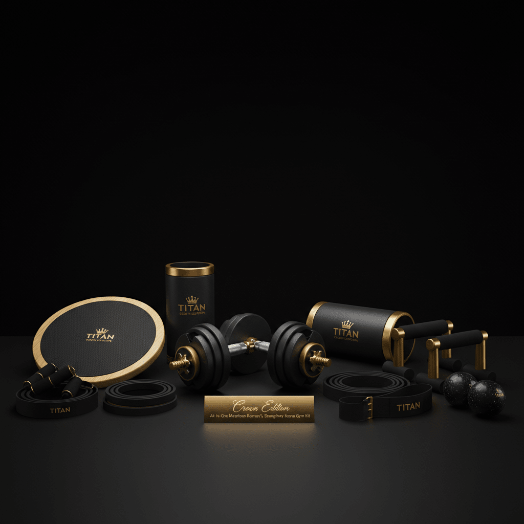 TITAN All-In-One Marathon Runner's Strength & Recovery Home Gym Kit — Crown Edition
