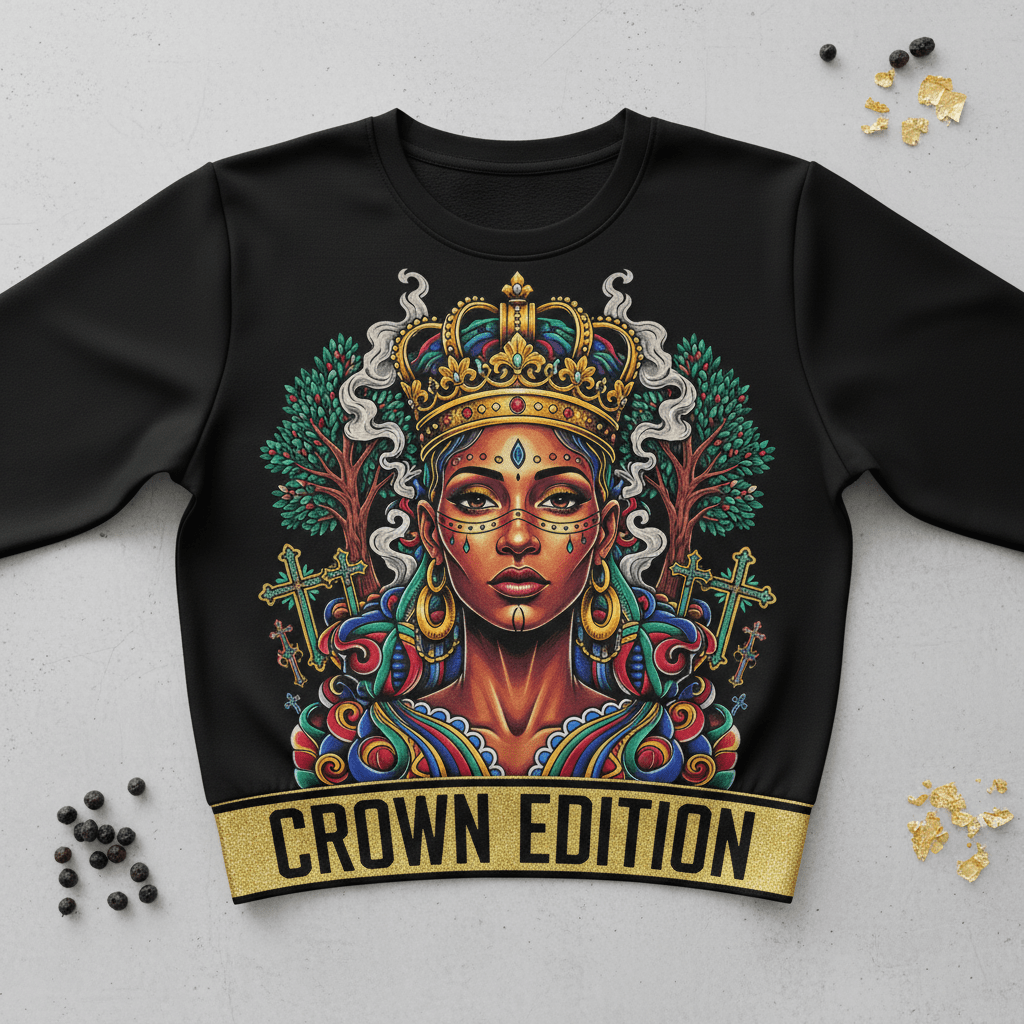 TITAN Women's Queen of Sheba Empress Crewneck — Makeda Edition