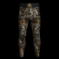TITAN Polynesian Tapa Cloth Compression Tights Crown Edition