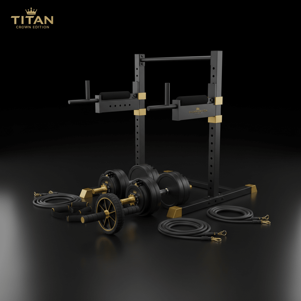 TITAN All-In-One Bodybuilder's Hypertrophy Home Gym Kit — Crown Edition