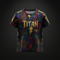 TITAN Youth Training T-Shirt — Crown Edition bold tattoo-style artwork