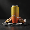 TITAN Protein Coconut Water – Passion Fruit, premium product photography