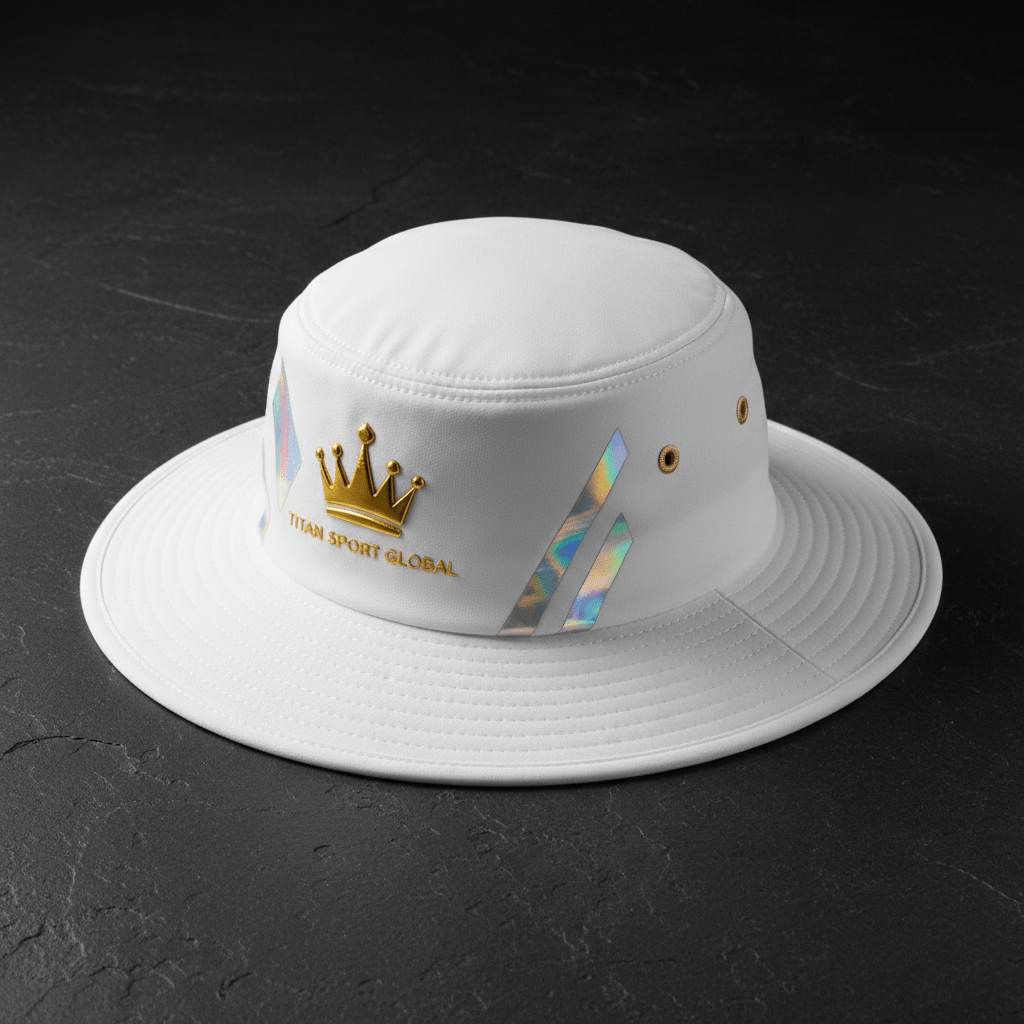 TITAN Crown Edition Cricket Sun Hat White Gold