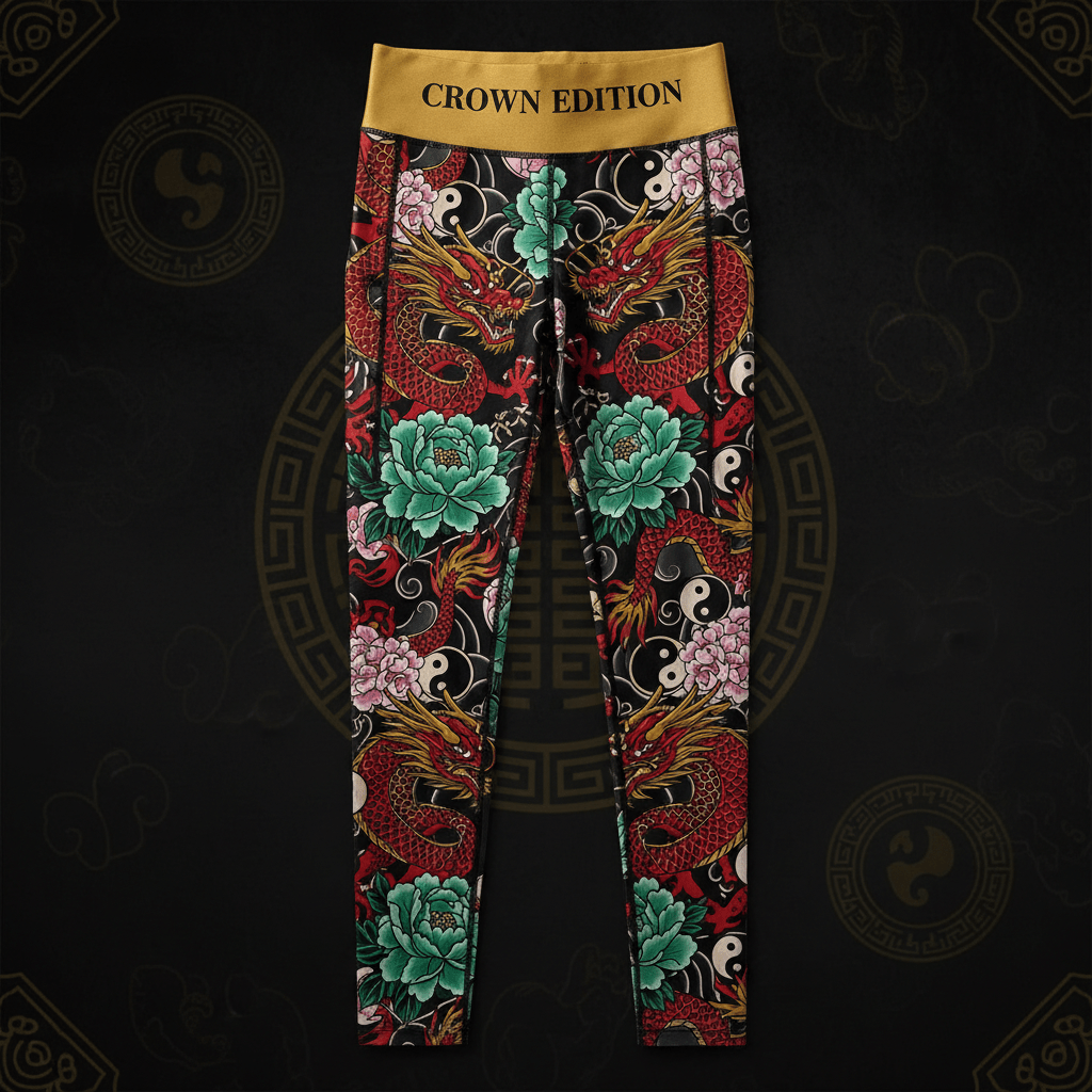 TITAN Crown Edition Tattoo Art Chinese Dragon Leggings Women's Athletic Bottoms