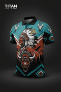 TITAN Men's Native American Plains Sport Polo Great Spirit Edition