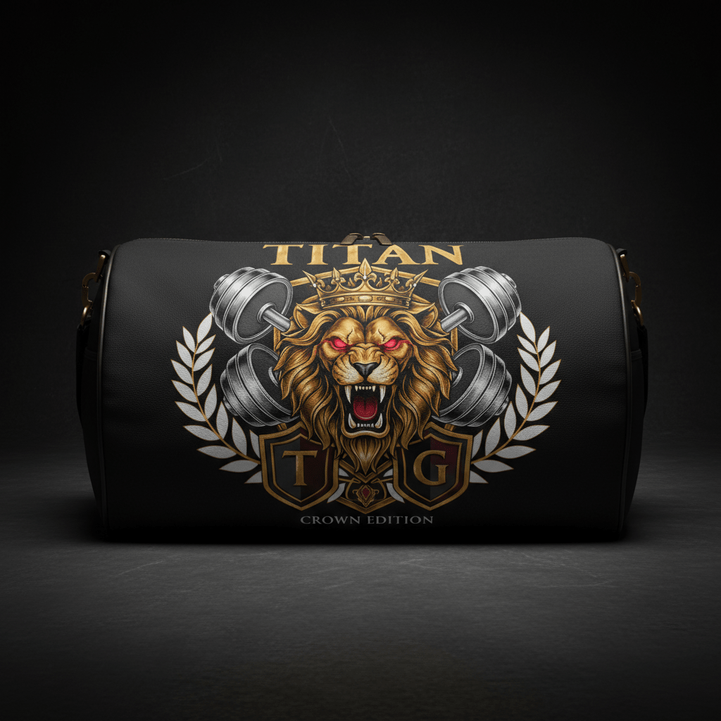 TITAN Gym Bag - 40L Duffel Shoe Compartment Water-Resistant