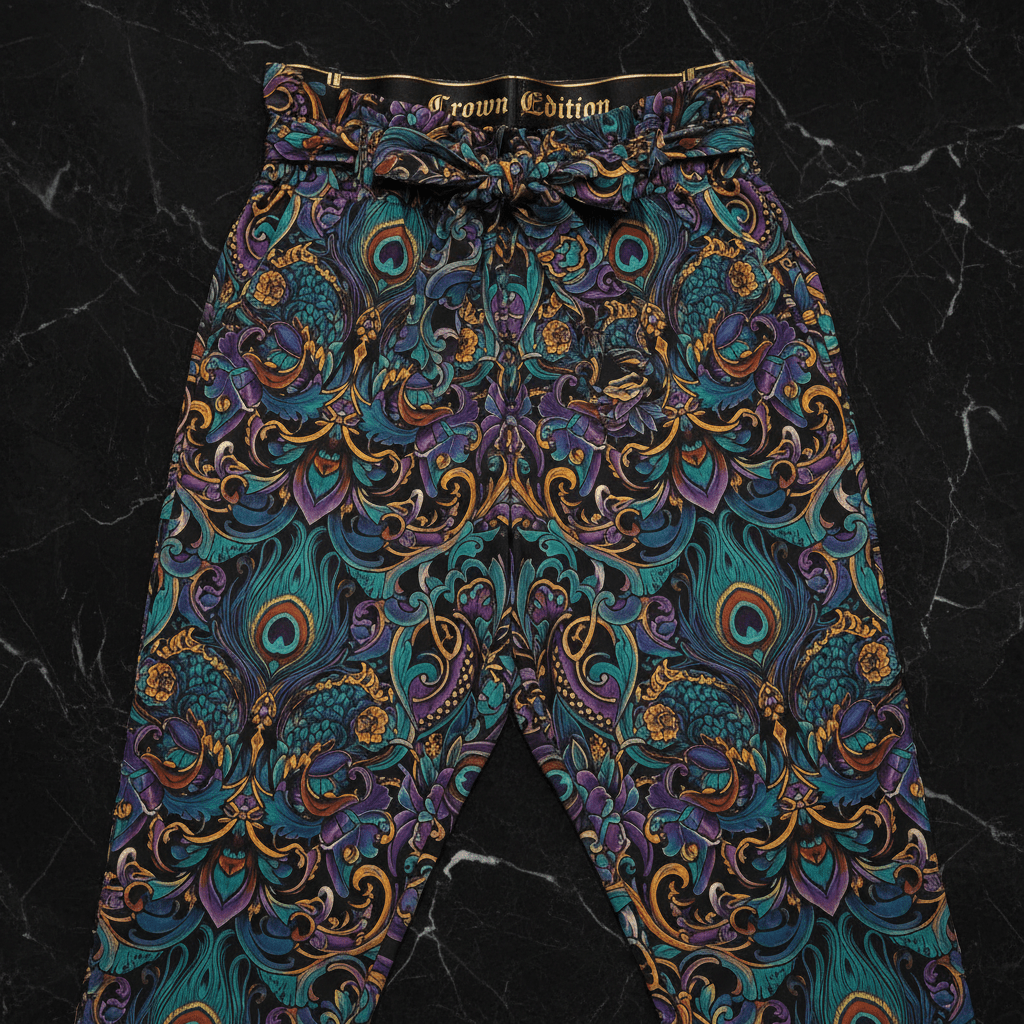 TITAN Crown Edition Tattoo Art Paperbag Pants Women's Athletic Bottoms