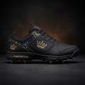 TITAN Crown Edition Cricket Spike Shoes Matte Black Gold