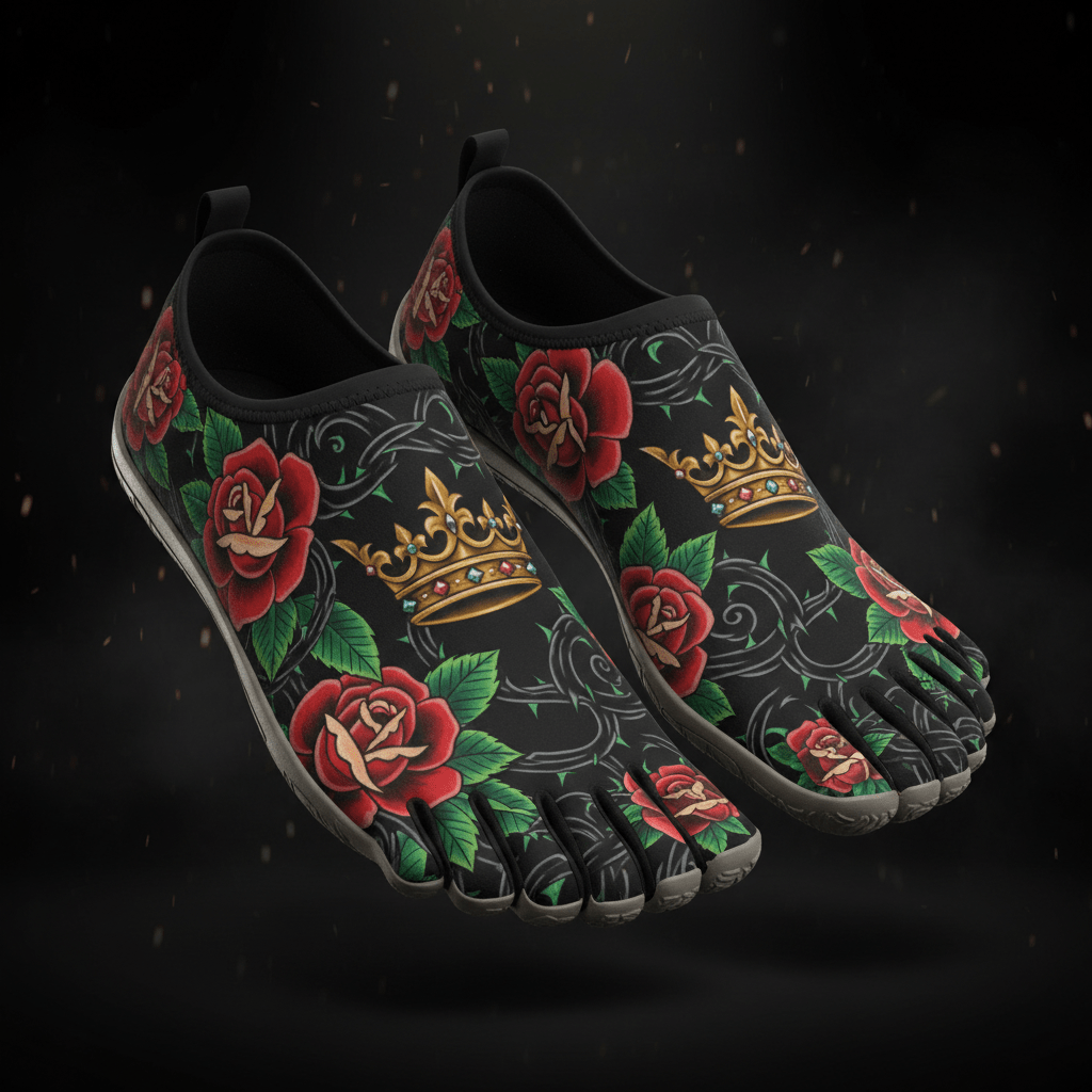 TITAN Floral Five-Finger Barefoot Shoe - Crown Edition