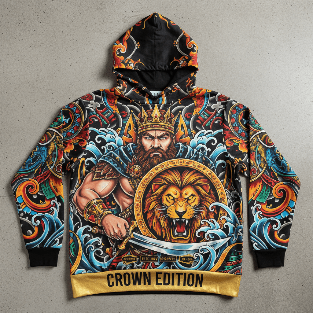 TITAN Plus Men's King Warrior Hoodie — Inclusive Crown Edition