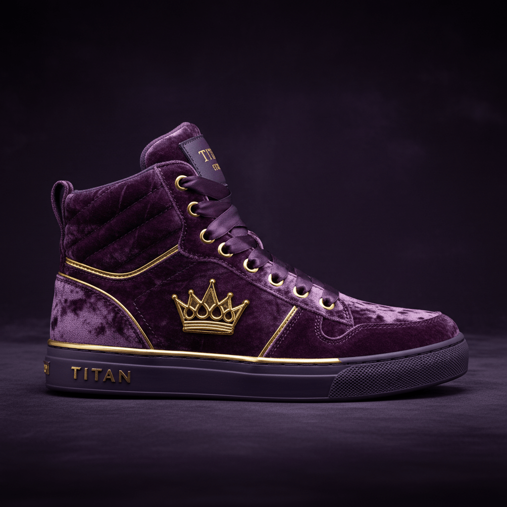 TITAN Purple Gold High Top Royalty Edition