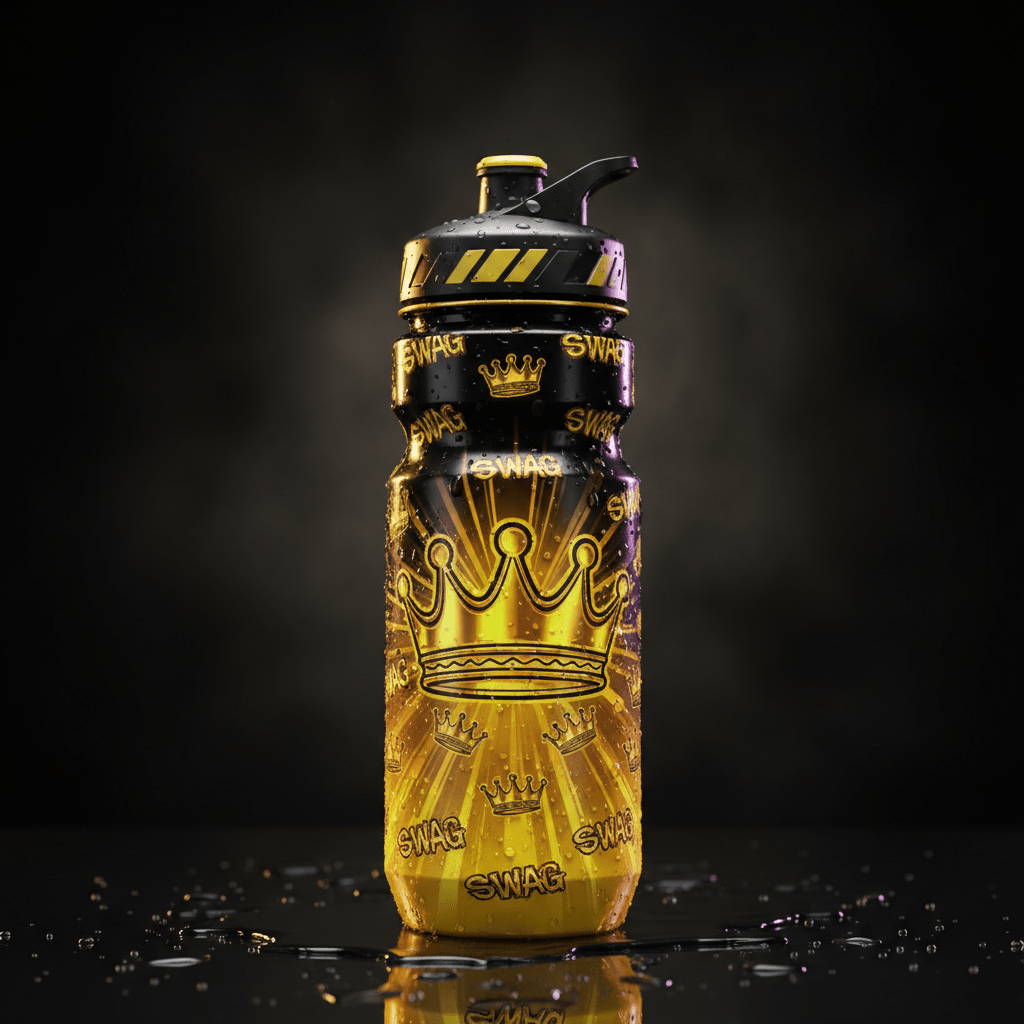 TITAN Cycling Water Bottle Cyber Gold Crown SWAG Edition