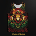 TITAN Jamaican Reggae Warrior Muscle Tank Crown Edition